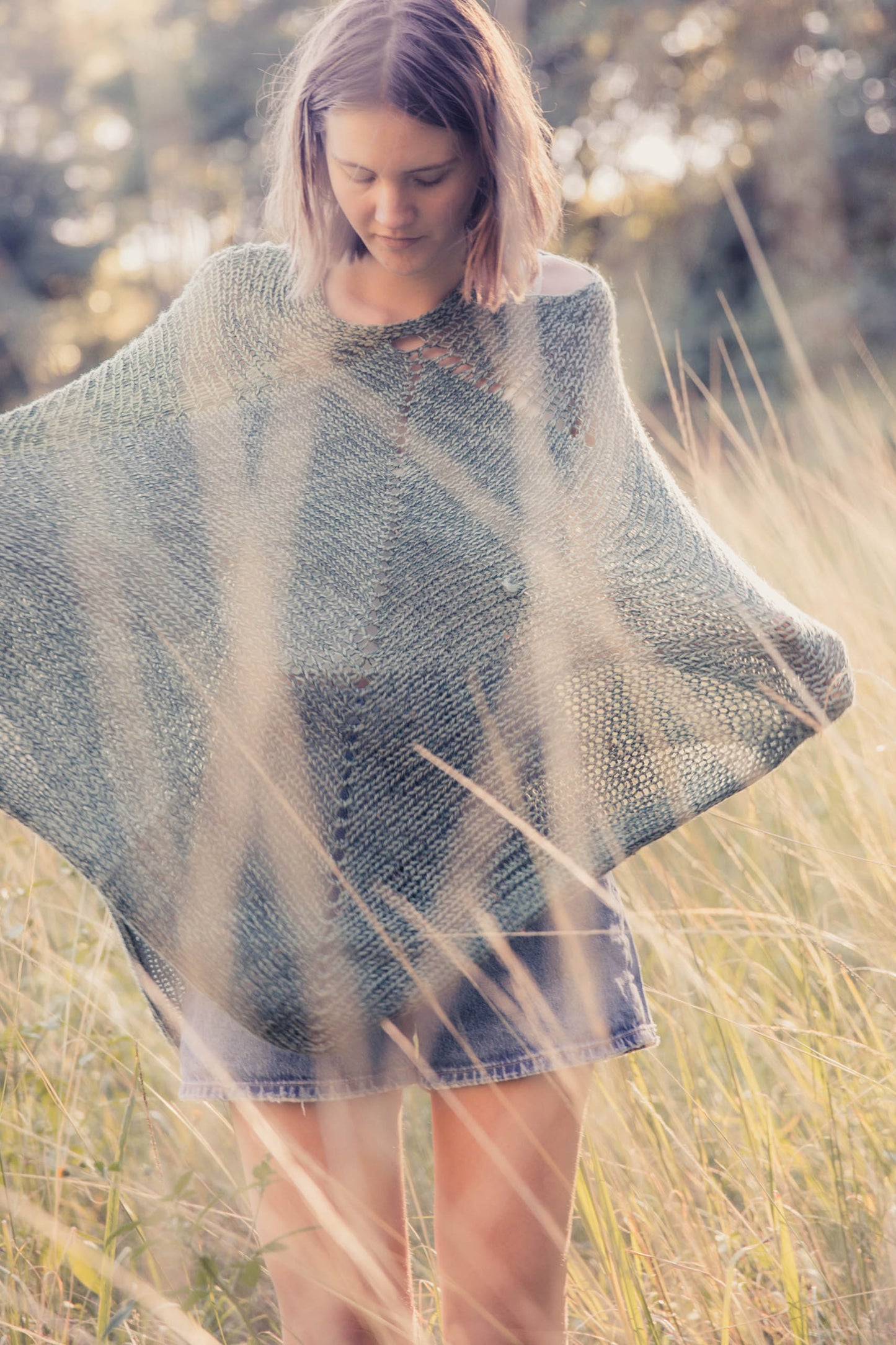 One Off Styled Wool poncho