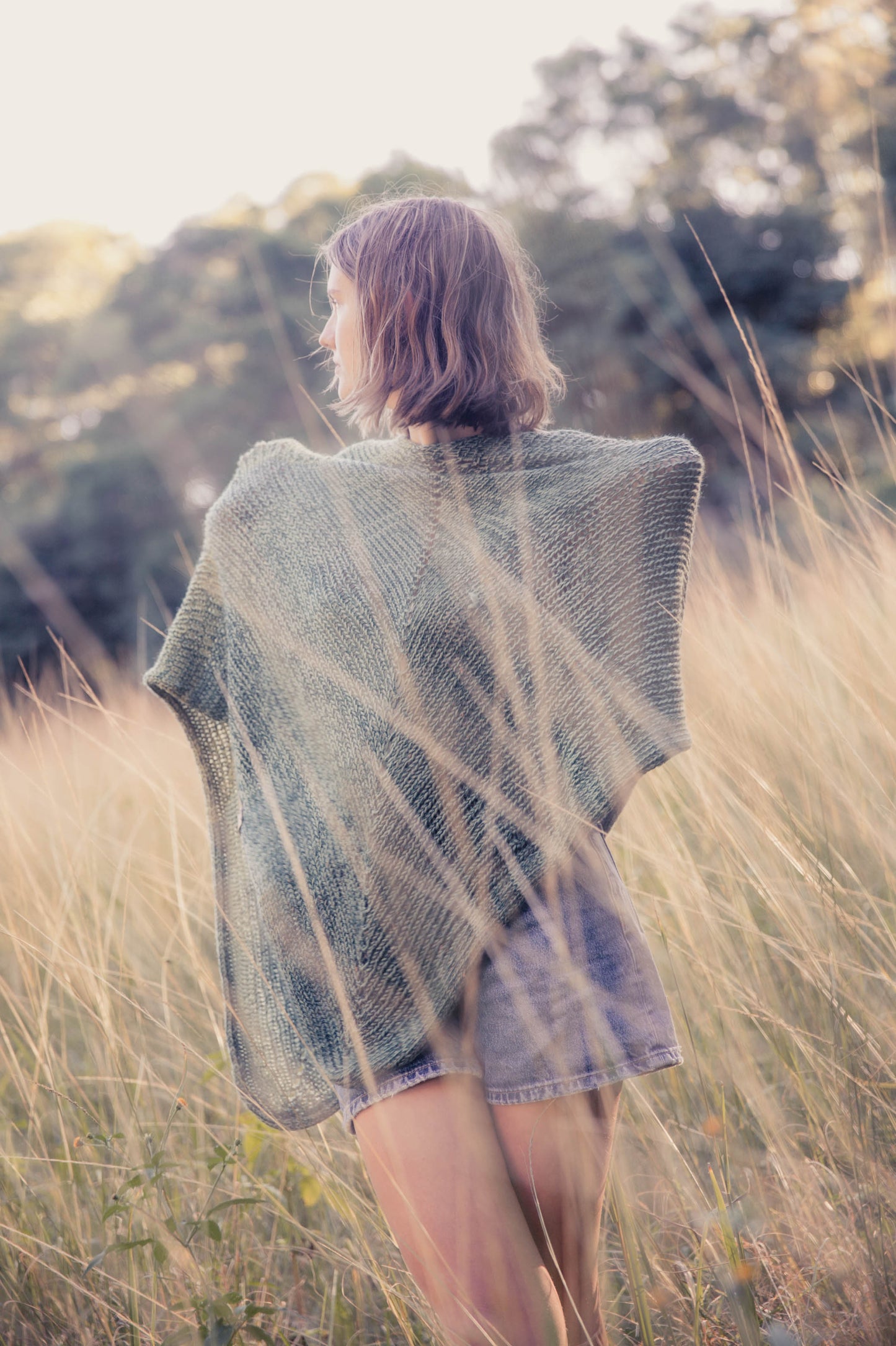 One Off Styled Wool poncho