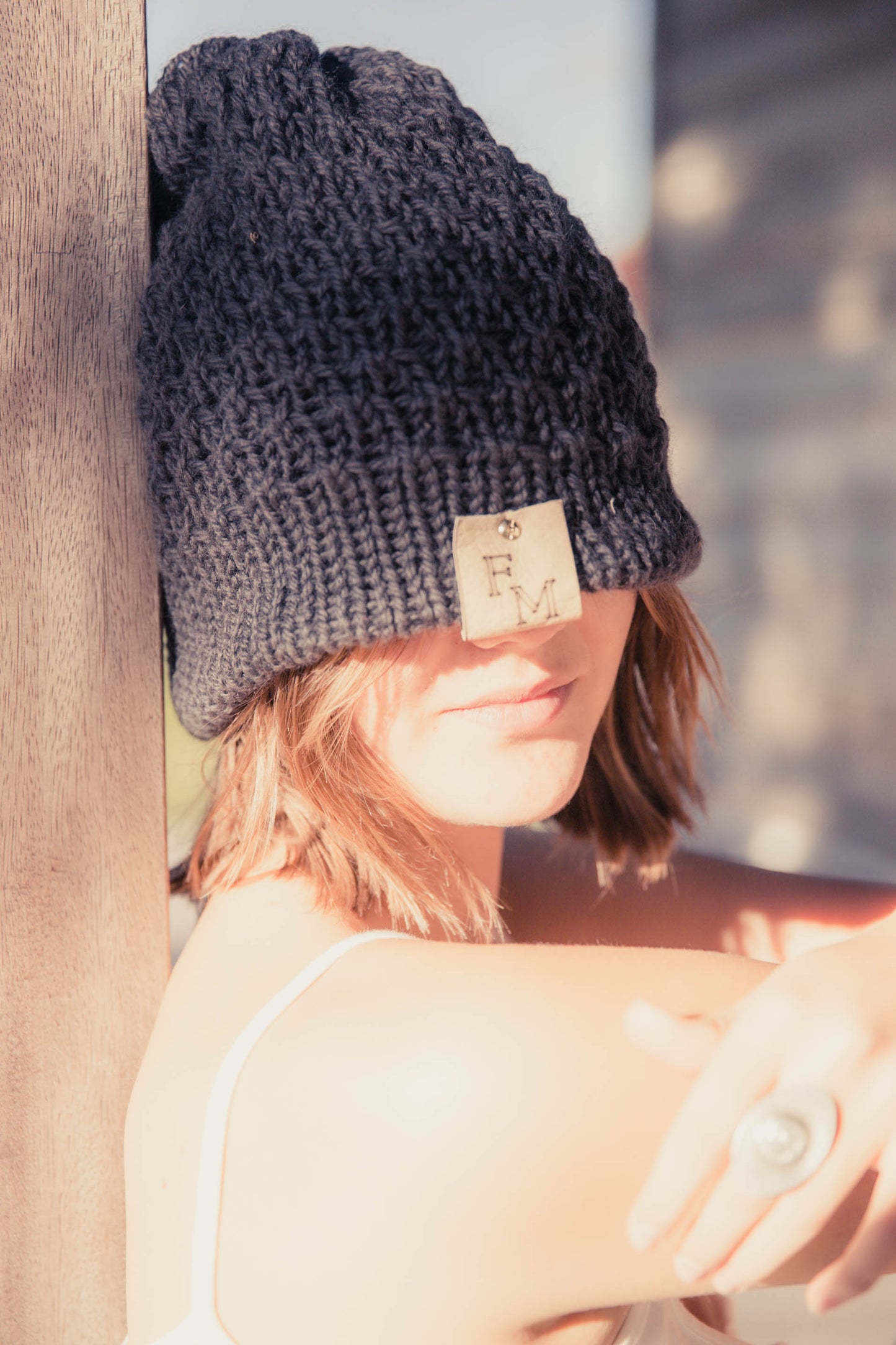 Helter Skelter Beanie with Pom Pom