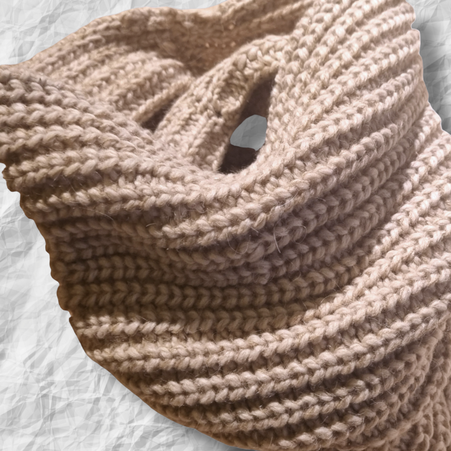 Chunky Knit Rib Cowl